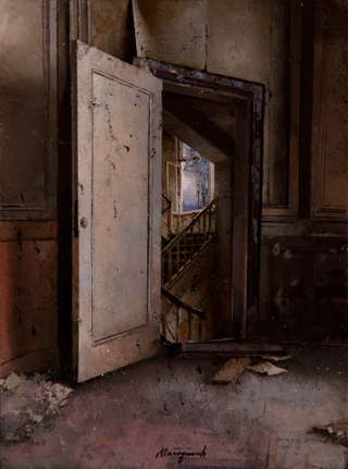 Illustration for article titled Post-apocalyptic paintings of abandoned buildings